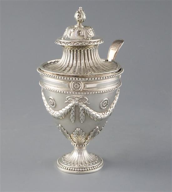 A George III sugar urn c.1768, with Constable family crest and sugar ladle, Rev. John Constable (1779-1863), Middleham House, Ringmer